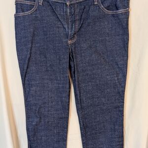 Wrangler - Modcloth Dark Blue Denim Jeans with Contrast Stitching